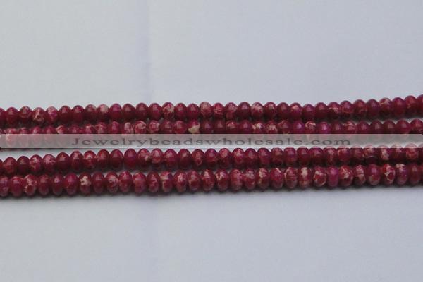 CDE2626 15.5 inches 8*12mm rondelle dyed sea sediment jasper beads