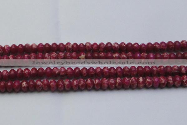 CDE2629 15.5 inches 13*18mm rondelle dyed sea sediment jasper beads