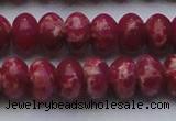 CDE2630 15.5 inches 15*20mm rondelle dyed sea sediment jasper beads