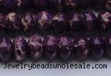 CDE2636 15.5 inches 12*16mm rondelle dyed sea sediment jasper beads