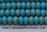 CDE2640 15.5 inches 5*8mm rondelle dyed sea sediment jasper beads