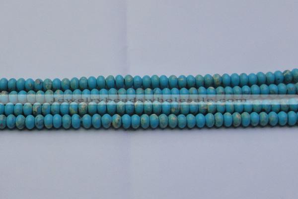 CDE2641 15.5 inches 7*10mm rondelle dyed sea sediment jasper beads