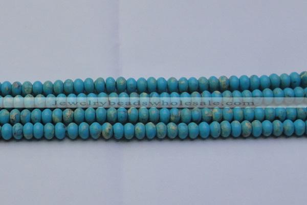 CDE2643 15.5 inches 10*14mm rondelle dyed sea sediment jasper beads