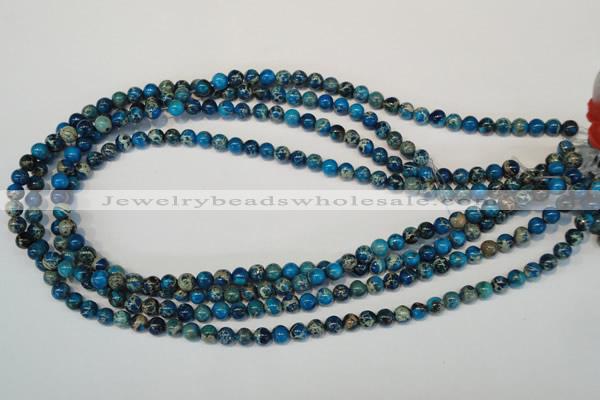 CDE265 15.5 inches 6mm round dyed sea sediment jasper beads