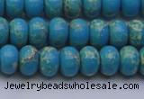 CDE2650 15.5 inches 8*12mm rondelle dyed sea sediment jasper beads