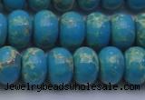 CDE2653 15.5 inches 13*18mm rondelle dyed sea sediment jasper beads