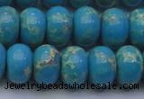 CDE2655 15.5 inches 15*20mm rondelle dyed sea sediment jasper beads