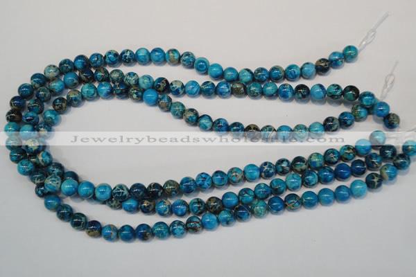 CDE266 15.5 inches 8mm round dyed sea sediment jasper beads