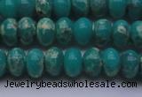 CDE2668 15.5 inches 12*16mm rondelle dyed sea sediment jasper beads