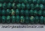 CDE2672 15.5 inches 5*8mm rondelle dyed sea sediment jasper beads