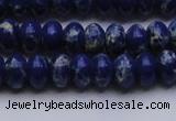 CDE2682 15.5 inches 8*12mm rondelle dyed sea sediment jasper beads