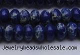 CDE2683 15.5 inches 10*14mm rondelle dyed sea sediment jasper beads