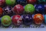 CDE2692 15.5 inches 12mm round dyed sea sediment jasper beads