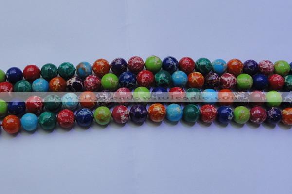 CDE2692 15.5 inches 12mm round dyed sea sediment jasper beads