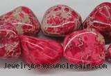 CDE27 15.5 inches 20*25mm nuggets dyed sea sediment jasper beads