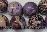 CDE368 15.5 inches 20mm round dyed sea sediment jasper beads