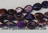 CDE389 15.5 inches 10*12mm nugget dyed sea sediment jasper beads