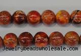 CDE493 15.5 inches 10mm round dyed sea sediment jasper beads