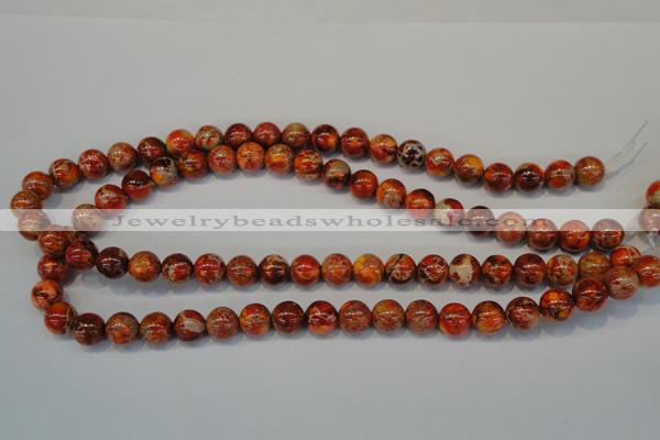 CDE493 15.5 inches 10mm round dyed sea sediment jasper beads