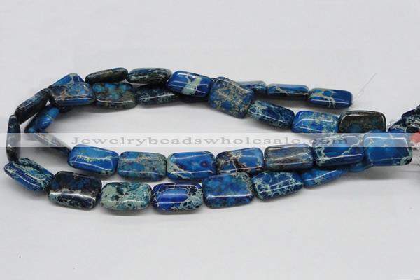 CDE56 15.5 inches 18*25mm rectangle dyed sea sediment jasper beads