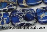 CDE57 15.5 inches 22*30mm rectangle dyed sea sediment jasper beads