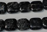 CDE692 15.5 inches 14*14mm square dyed sea sediment jasper beads