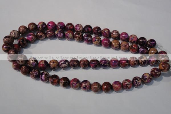 CDE697 15.5 inches 12mm round dyed sea sediment jasper beads