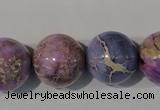 CDE698 15.5 inches 18mm round dyed sea sediment jasper beads