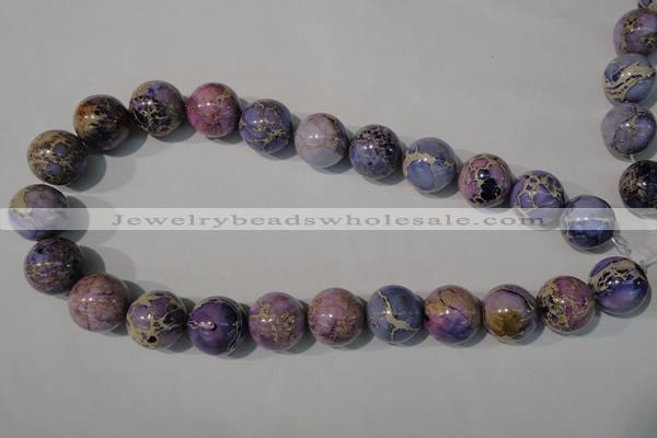 CDE698 15.5 inches 18mm round dyed sea sediment jasper beads