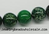 CDE71 15.5 inches 16mm round dyed sea sediment jasper beads