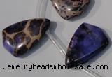 CDE724 Top-drilled 16*24mm flat teardrop dyed sea sediment jasper beads