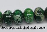 CDE73 15.5 inches 12*18mm rondelle dyed sea sediment jasper beads