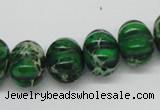 CDE75 15.5 inches 12*16mm pumpkin dyed sea sediment jasper beads