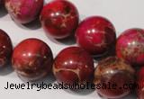 CDE763 15.5 inches 16mm round dyed sea sediment jasper beads