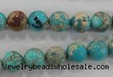 CDE803 15.5 inches 10mm round dyed sea sediment jasper beads wholesale