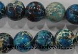 CDE807 15.5 inches 15mm round dyed sea sediment jasper beads wholesale