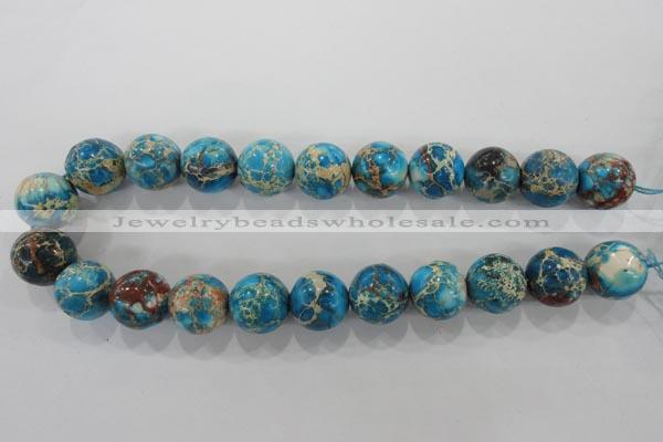 CDE808 15.5 inches 18mm round dyed sea sediment jasper beads wholesale