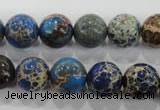 CDE814 15.5 inches 10mm round dyed sea sediment jasper beads wholesale