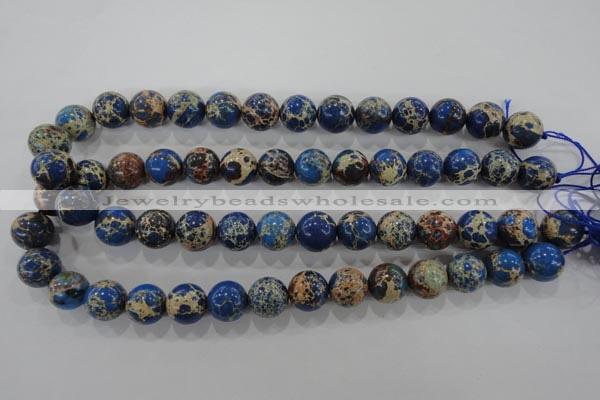 CDE816 15.5 inches 14mm round dyed sea sediment jasper beads wholesale