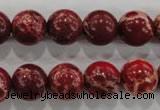 CDE824 15.5 inches 12mm round dyed sea sediment jasper beads wholesale