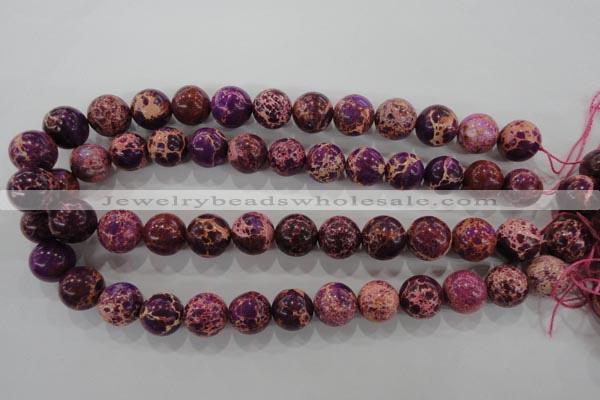 CDE836 15.5 inches 15mm round dyed sea sediment jasper beads wholesale