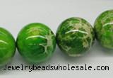 CDE84 15.5 inches 18mm round dyed sea sediment jasper beads