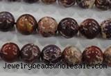 CDE843 15.5 inches 10mm round dyed sea sediment jasper beads wholesale