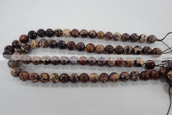 CDE844 15.5 inches 12mm round dyed sea sediment jasper beads wholesale