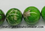 CDE85 15.5 inches 20mm round dyed sea sediment jasper beads