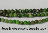 CDE920 15.5 inches 4mm round dyed sea sediment jasper beads