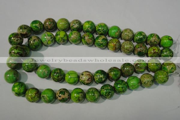 CDE923 15.5 inches 16mm round dyed sea sediment jasper beads