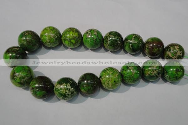 CDE925 15.5 inches 24mm round dyed sea sediment jasper beads