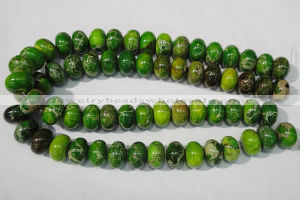 CDE928 15.5 inches 12*18mm rondelle dyed sea sediment jasper beads