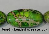 CDE942 15.5 inches 30*40mm oval dyed sea sediment jasper beads